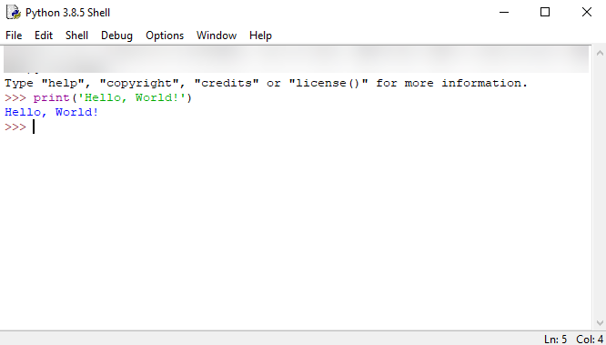 Python Hello World