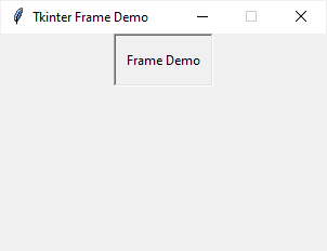 Python Tkinter Frame